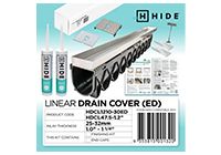 6.3 Hide Linear Drain Cover