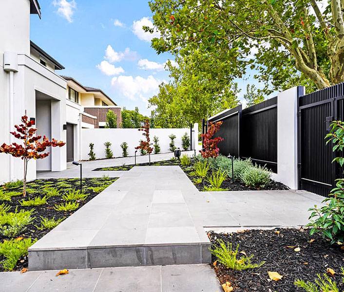 Porcelain Pavers installed in outdoor home