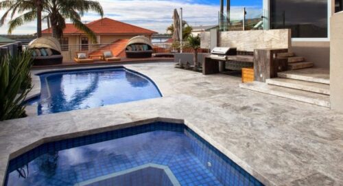 Silver Travertine Pavers