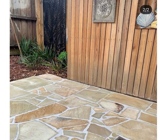 Desert Sandstone Natural Split Pavers & Crazy Pavers